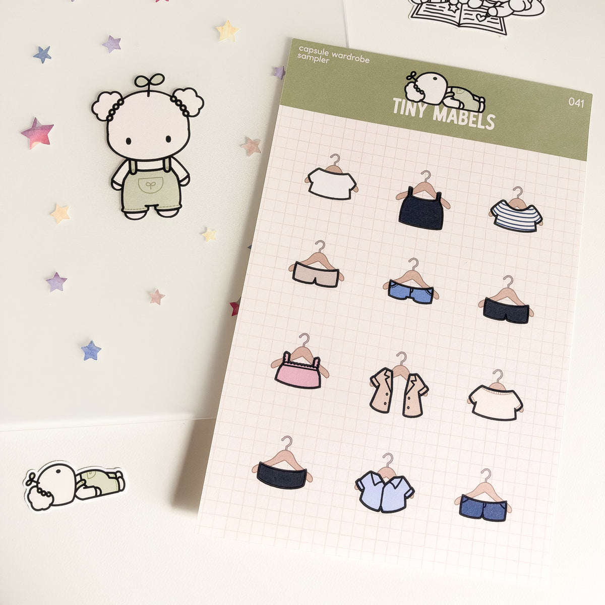 Capsule Wardrobe Sampler Sticker Sheet