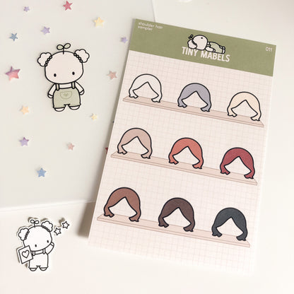 Shoulder Hair Sticker Sheet