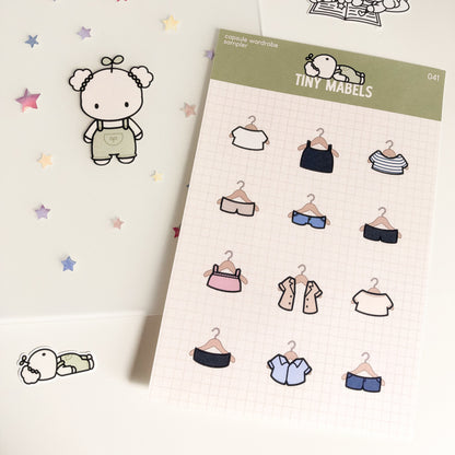 Capsule Wardrobe Sampler Sticker Sheet