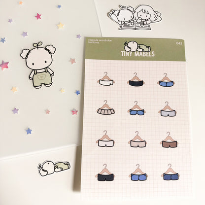 Capsule Wardrobe Bottoms Sticker Sheet