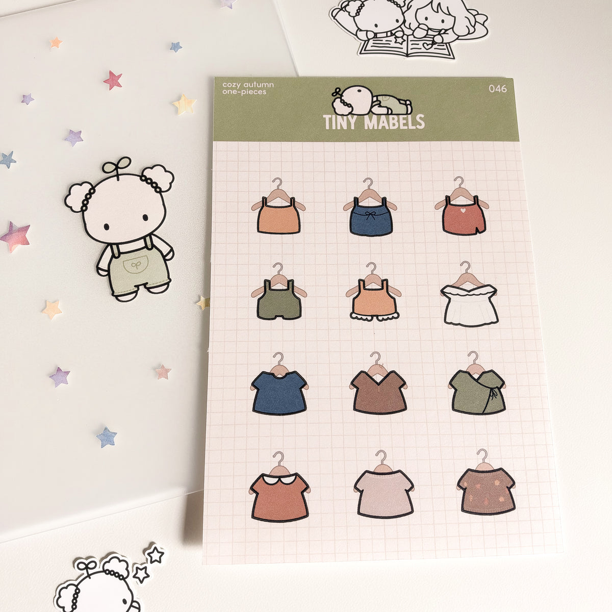 Cozy Autumn One-Pieces Sticker Sheet