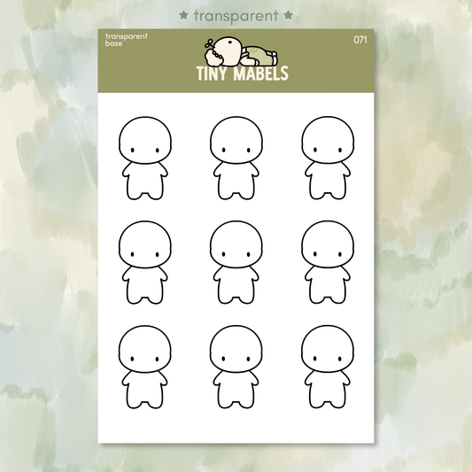 Transparent Base Sticker Sheet