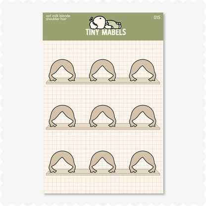 Shoulder Hair Sticker Sheet