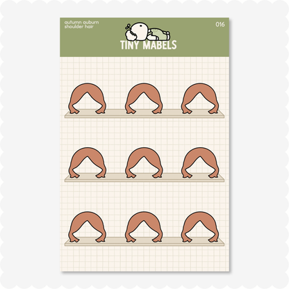 Shoulder Hair Sticker Sheet