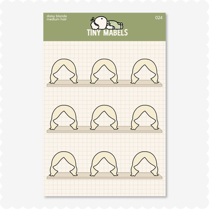 Medium Hair Sticker Sheet
