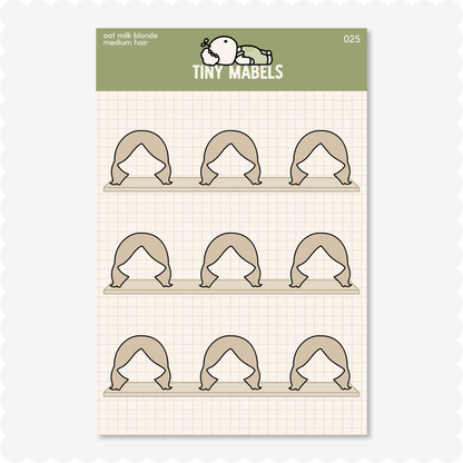 Medium Hair Sticker Sheet