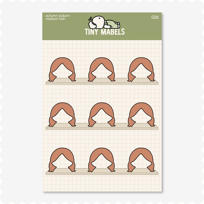 Medium Hair Sticker Sheet