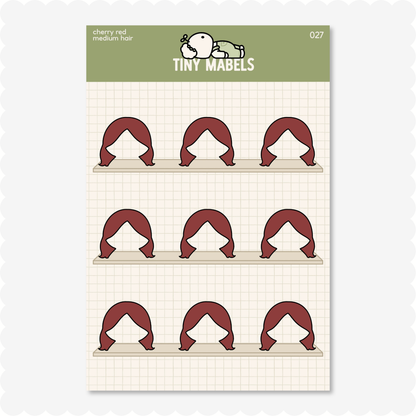 Medium Hair Sticker Sheet