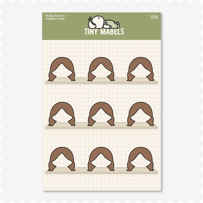 Medium Hair Sticker Sheet