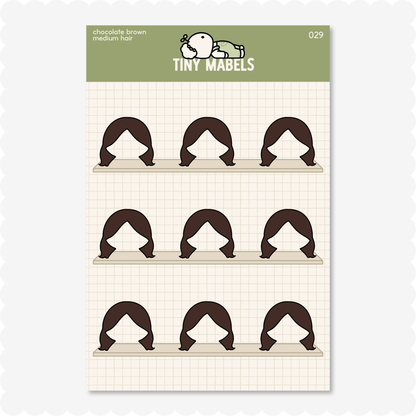 Medium Hair Sticker Sheet
