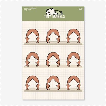 Long Hair Sticker Sheet