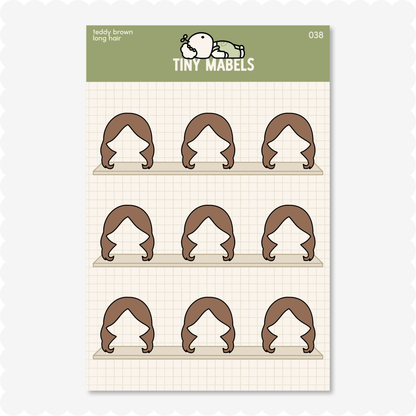 Long Hair Sticker Sheet