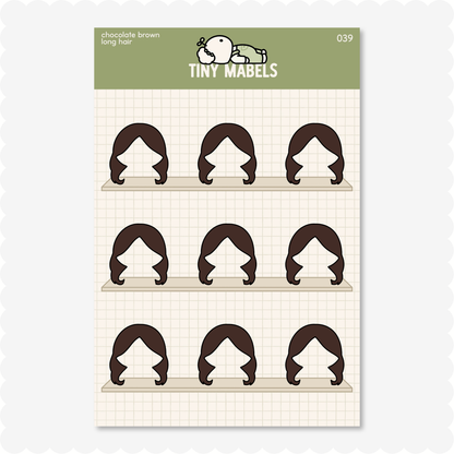 Long Hair Sticker Sheet
