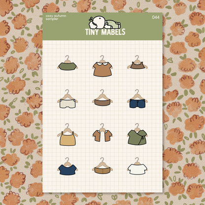Cozy Autumn Sampler Sticker Sheet